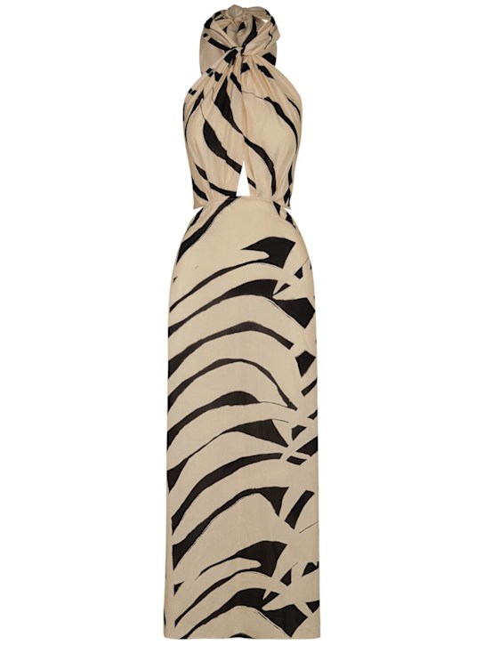 Johanna Ortiz: The Rhythm Of Sea voile midi dress - women_0 | Luisa Via Roma