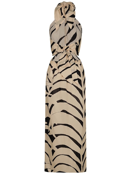 Johanna Ortiz: The Rhythm Of Sea voile midi dress - women_1 | Luisa Via Roma