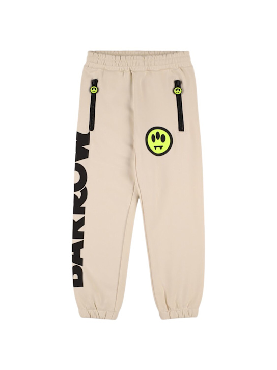 Barrow: Cotton sweatpants w/ logo - kids-boys_0 | Luisa Via Roma