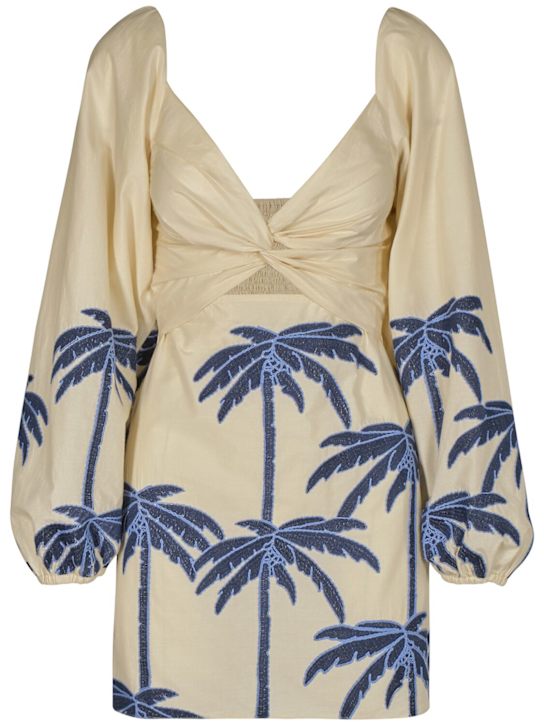 Johanna Ortiz: The Power Of The Sea embroidered dress - women_0 | Luisa Via Roma