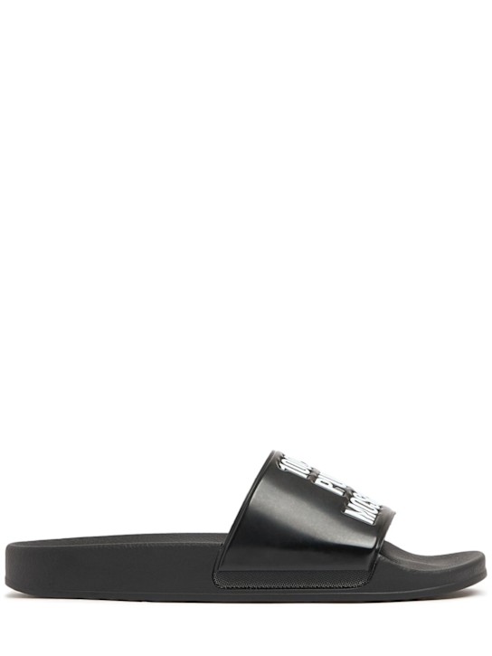 Moschino: 100% Pure Moschino slide sandals - men_0 | Luisa Via Roma