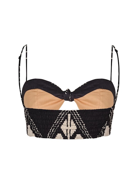 Johanna Ortiz: Nudos Del Mar cotton voile top - women_1 | Luisa Via Roma