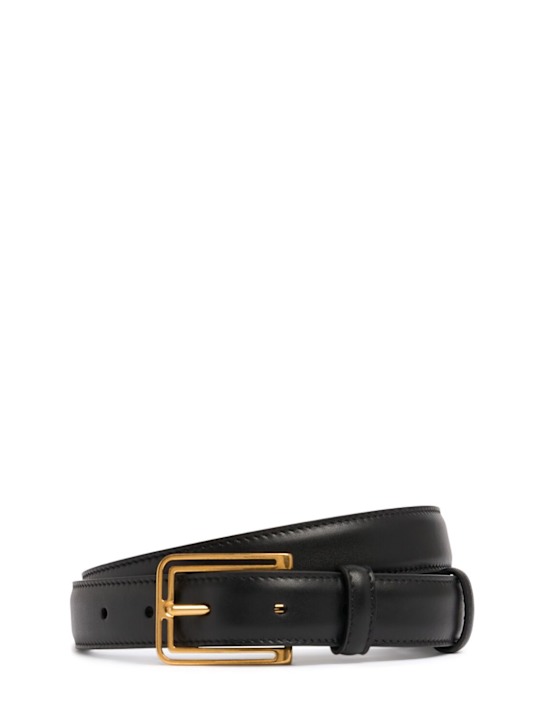 The Row: Frame leather belt - women_0 | Luisa Via Roma