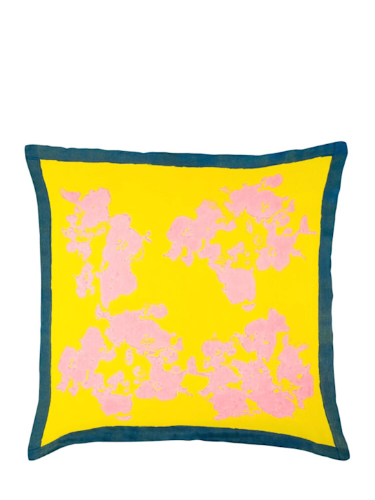 Stories Of Italy: Hortensia cushion - Yellow - ecraft_0 | Luisa Via Roma