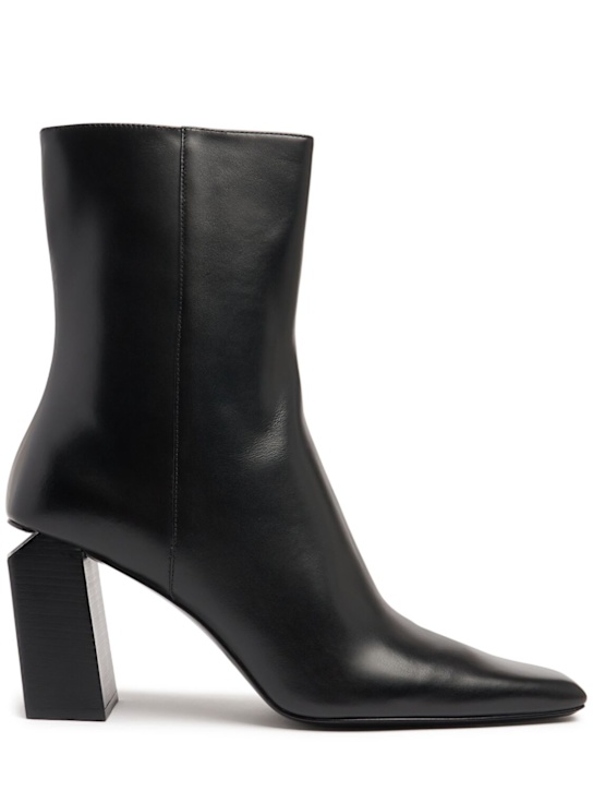 Alexander Wang: 85mm Toni leather ankle boots - Black - women_0 | Luisa Via Roma