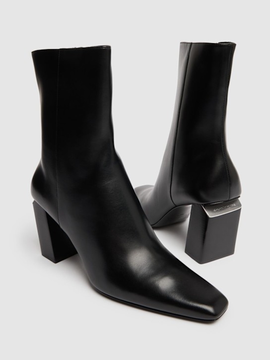 Alexander Wang: 85mm Toni leather ankle boots - Black - women_2 | Luisa Via Roma