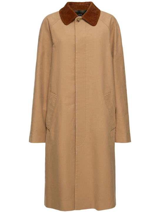 A.P.C.: Gaspard mac cotton trench coat - women_0 | Luisa Via Roma