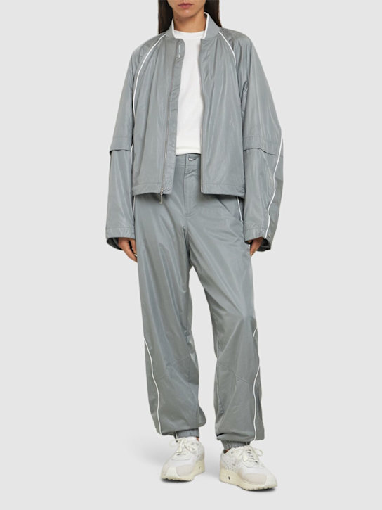 Nike: Veste de survêtement Jacquemus - Gris/Blanc - women_1 | Luisa Via Roma