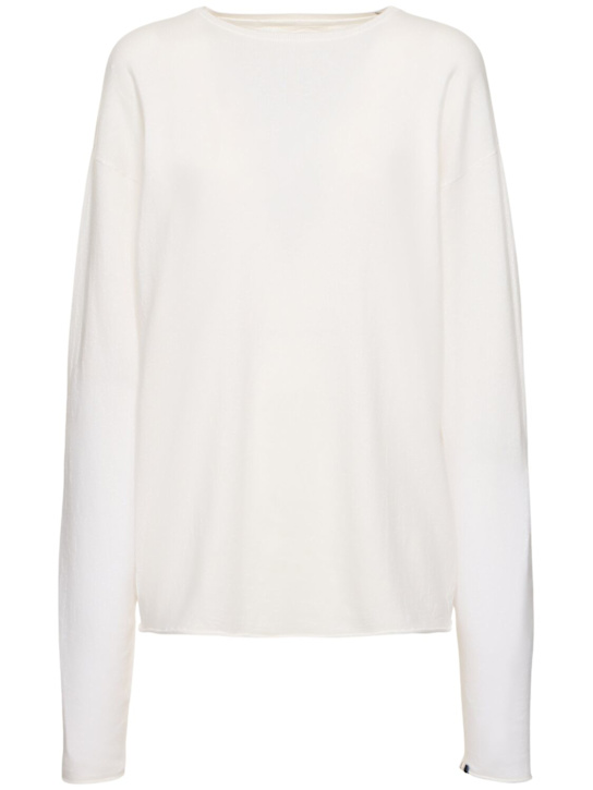 Extreme Cashmere: Aries cotton & cashmere sweater - women_0 | Luisa Via Roma