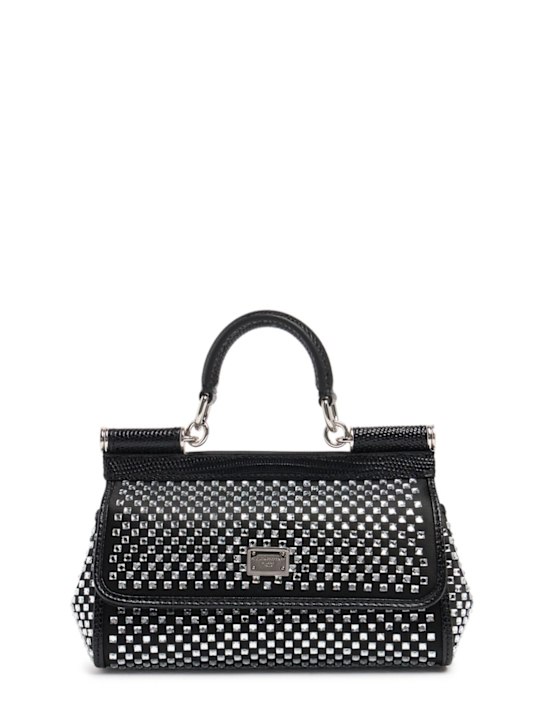 Dolce&Gabbana: Small Sicily Elongated crystals bag - women_0 | Luisa Via Roma