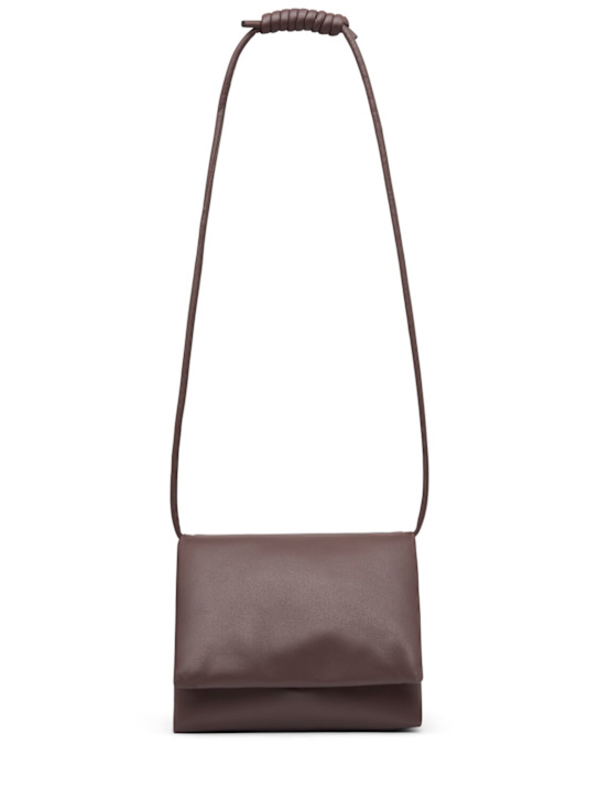 St. Agni: Soft Pillow leather shoulder bag - Chocolate - women_0 | Luisa Via Roma