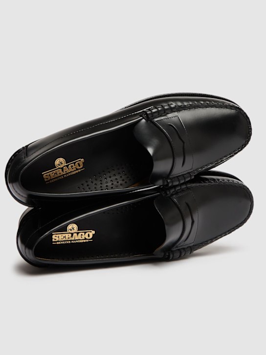 Sebago: Classic Dan smooth leather loafers - Black - men_3 | Luisa Via Roma