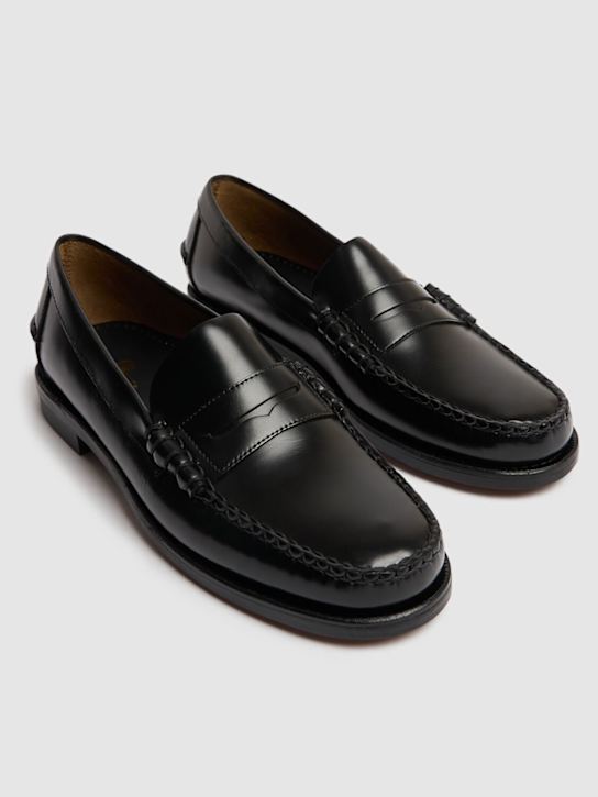 Sebago: Classic Dan smooth leather loafers - Black - men_2 | Luisa Via Roma
