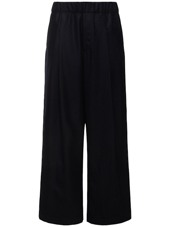 Dries Van Noten: Pilan wide leg wool pants - men_0 | Luisa Via Roma