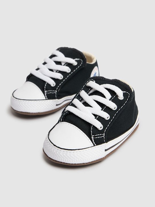 Converse: Chuck Taylor canvas pre-walker shoes - Black - kids-girls_1 | Luisa Via Roma