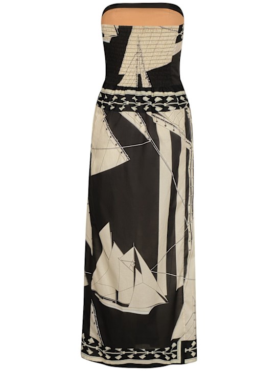 Johanna Ortiz: Sailboats Pontoon Afternoon voile dress - women_1 | Luisa Via Roma