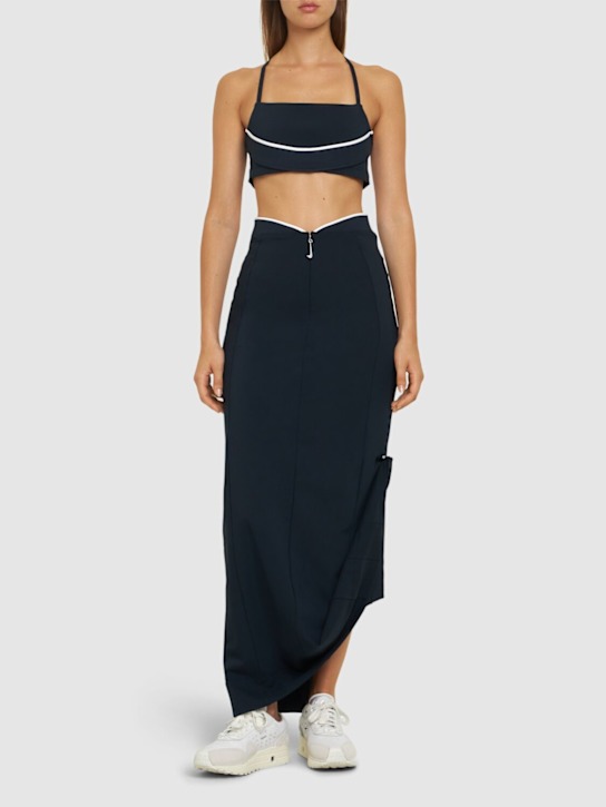 Nike: Jacquemus bra - Obsidian/White - women_1 | Luisa Via Roma