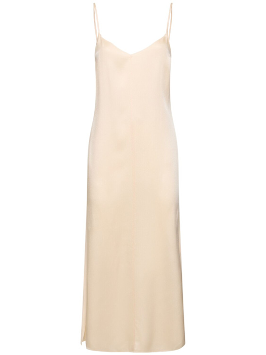 Forte_forte: Envers satin midi slip dress - women_0 | Luisa Via Roma