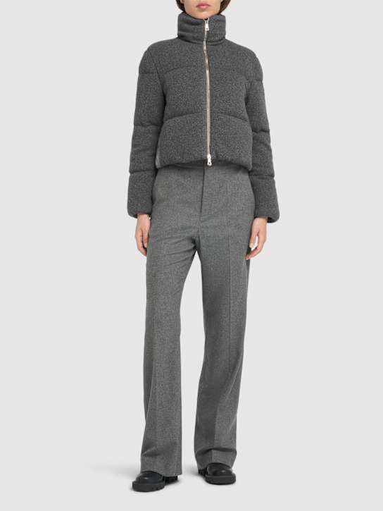 Moncler: Breze nylon blend down jacket - women_1 | Luisa Via Roma