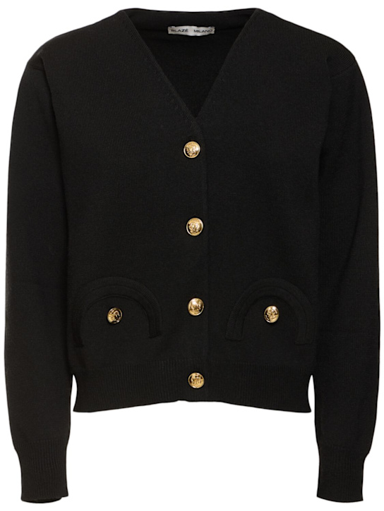 Blazé Milano: Sebright wool blend cardigan - women_0 | Luisa Via Roma