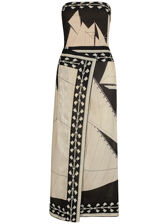 Johanna Ortiz: Sailboats Pontoon Afternoon voile dress - women_0 | Luisa Via Roma