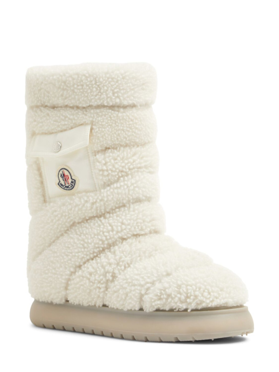 Moncler: Gaia Pocket Mid shearling boots - women_2 | Luisa Via Roma