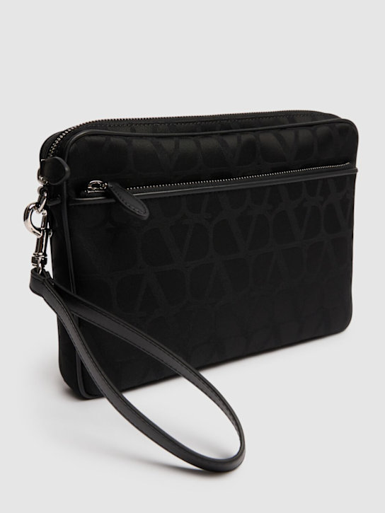 Valentino Garavani: Toile Iconographe pouch - men_1 | Luisa Via Roma