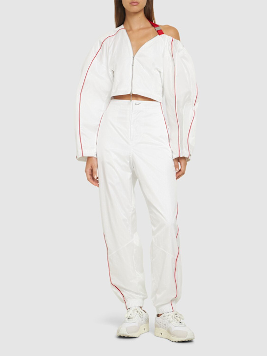 Nike: Giacca sportiva Jacquemus - Bianco/Rosso - women_1 | Luisa Via Roma