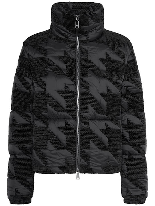 Moncler: Evandra nylon blend down jacket - women_0 | Luisa Via Roma