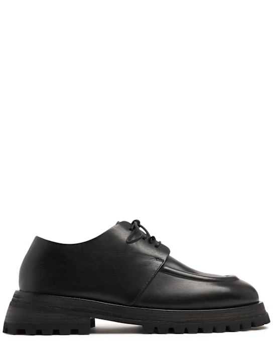 Marsell: Scalarmato leather lace-up shoes - men_0 | Luisa Via Roma