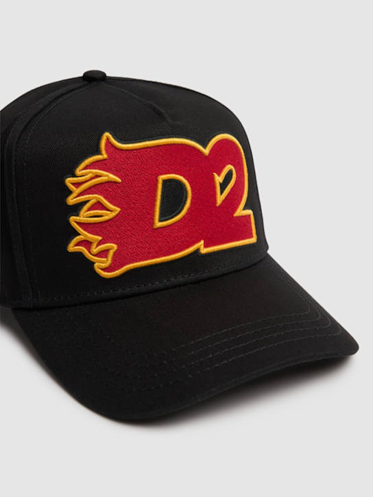 Dsquared2: Logo baseball cap - Black - men_1 | Luisa Via Roma