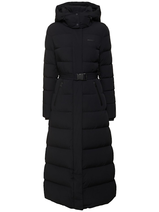 Mackage: Calina-City hooded light down coat - Black - women_0 | Luisa Via Roma