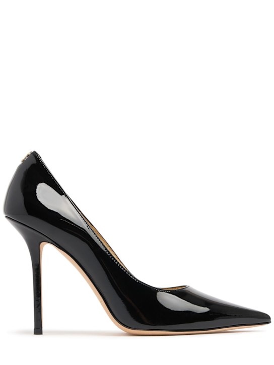 Jimmy Choo: 100mm Love patent leather pumps - Black - women_0 | Luisa Via Roma