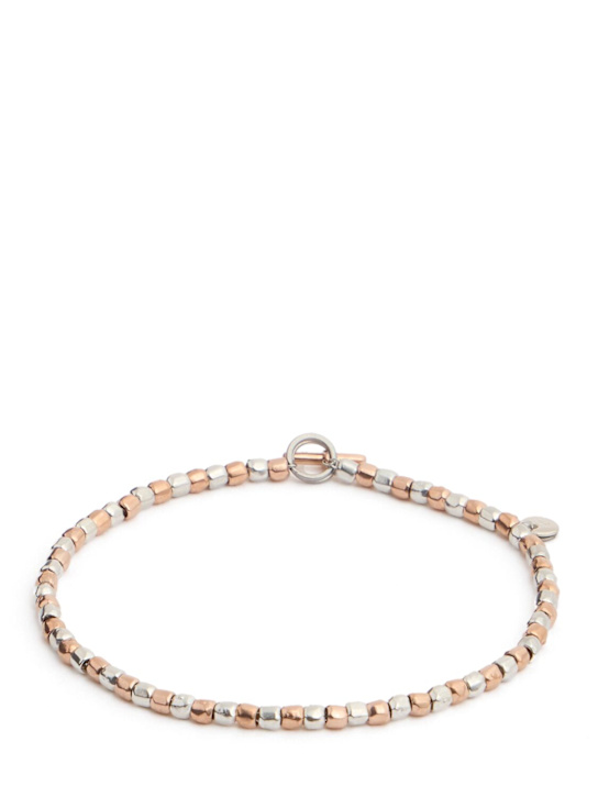 DoDo: Mini Granelli two-tone bracelet - Silver/Gold - women_0 | Luisa Via Roma