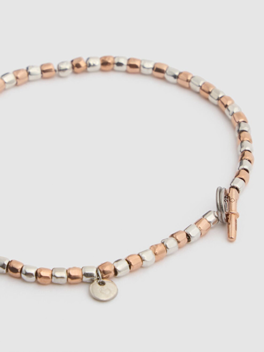 DoDo: Mini Granelli two-tone bracelet - Silver/Gold - women_1 | Luisa Via Roma