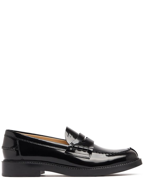 Tod's: 25mm Patent leather loafers - women_0 | Luisa Via Roma