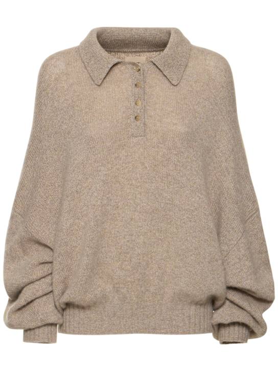 Khaite: Rene cashmere polo sweater - women_0 | Luisa Via Roma