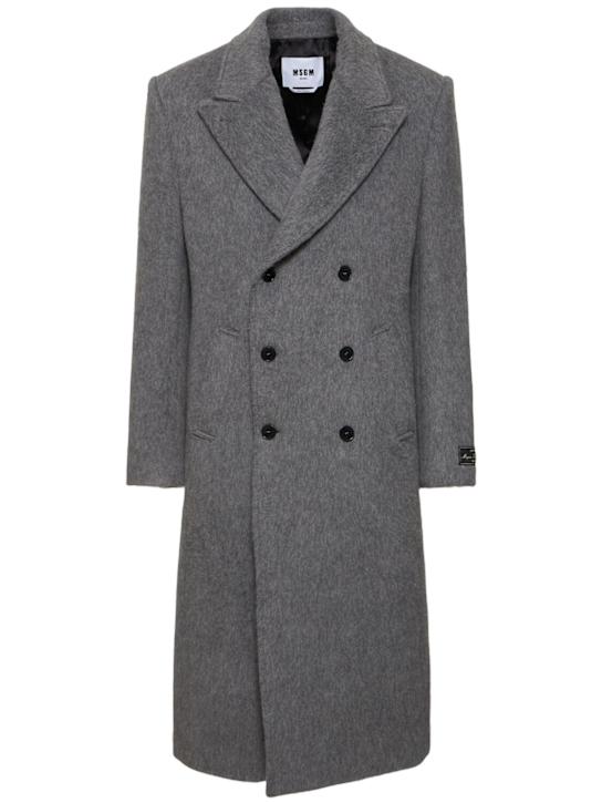 MSGM: Wool mélange coat - men_0 | Luisa Via Roma