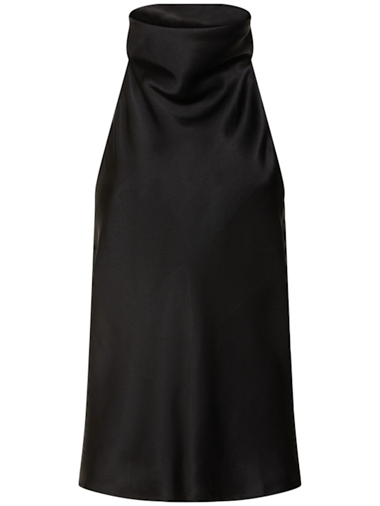 ANINE BING: Eliana silk satin top - women_0 | Luisa Via Roma