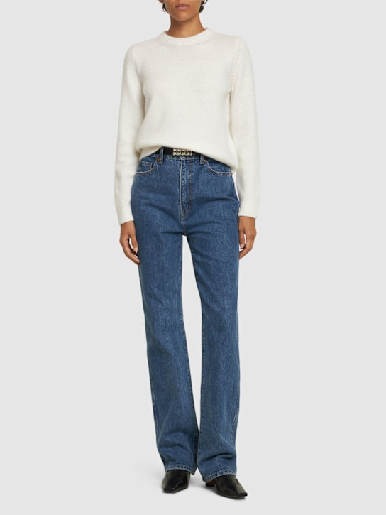 Khaite: Leta cashmere round neck sweater - women_1 | Luisa Via Roma