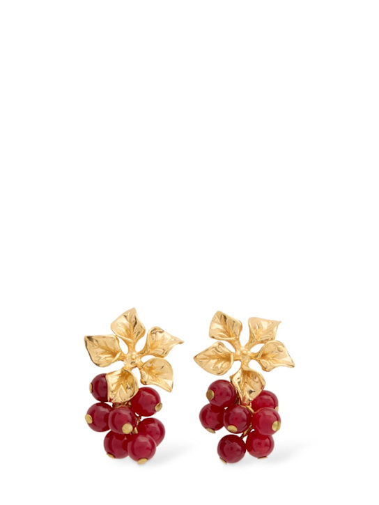 Peracas: Magnolia drop earrings - women_0 | Luisa Via Roma