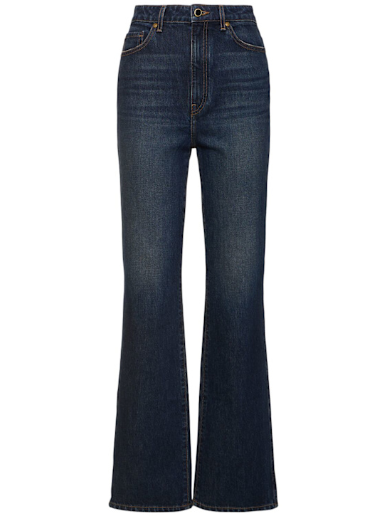 Khaite: Danielle high rise straight jeans - Blue - women_0 | Luisa Via Roma