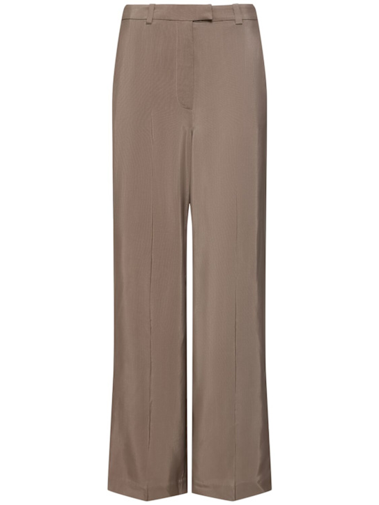 ANINE BING: Dolan viscose pants - women_0 | Luisa Via Roma