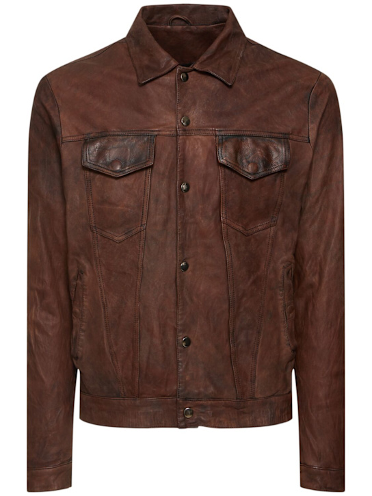 Giorgio Brato: Bleached leather jacket - men_0 | Luisa Via Roma