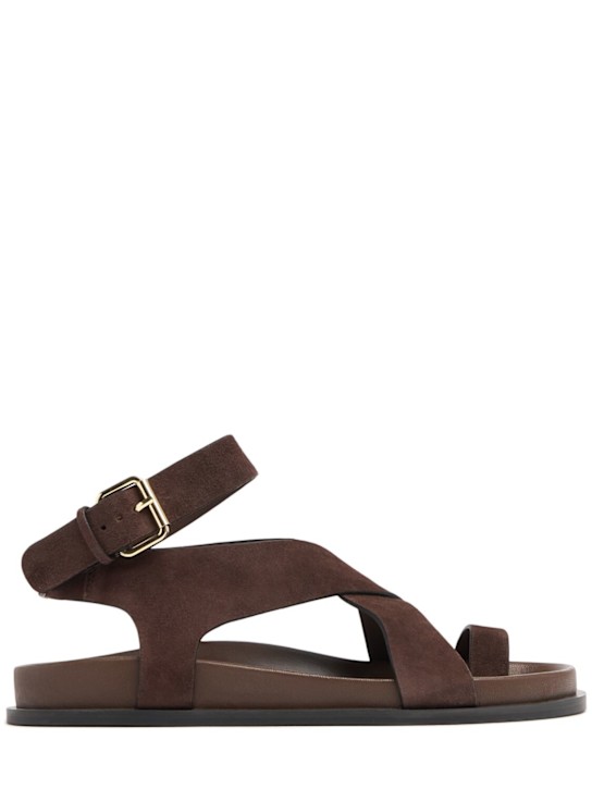 A.EMERY: Sandales en daim Jalen 20 mm - Marron - women_0 | Luisa Via Roma