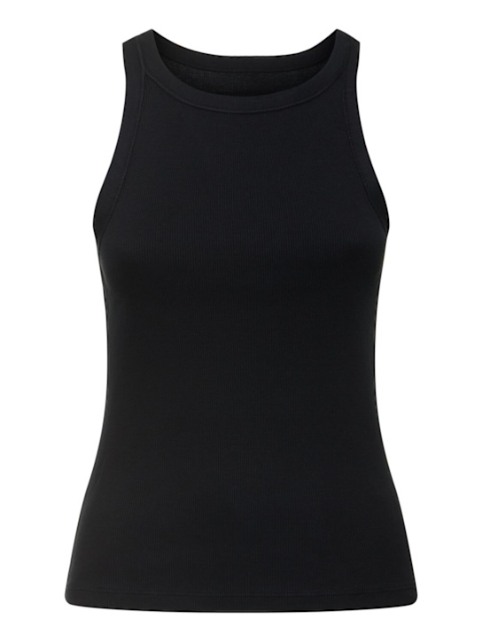 Nili Lotan: Jennifer ribbed cotton tank top - Navy - women_0 | Luisa Via Roma