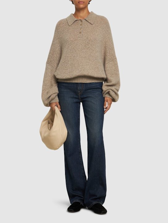 Khaite: Rene cashmere polo sweater - women_1 | Luisa Via Roma
