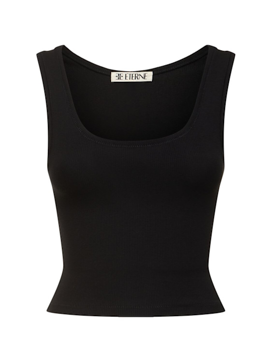 Éterne: Square neck jersey tank top - women_0 | Luisa Via Roma