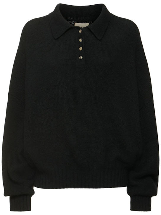 Khaite: Rene cashmere polo sweater - women_0 | Luisa Via Roma