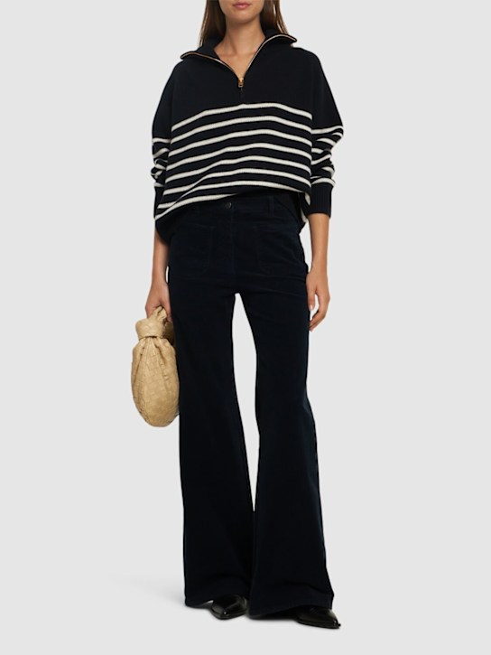 Nili Lotan: Florence corduroy wide pants - women_1 | Luisa Via Roma
